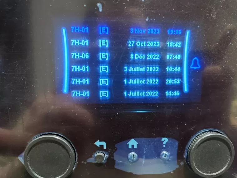 Défaut pompe à chaleur Daikin Ancenis