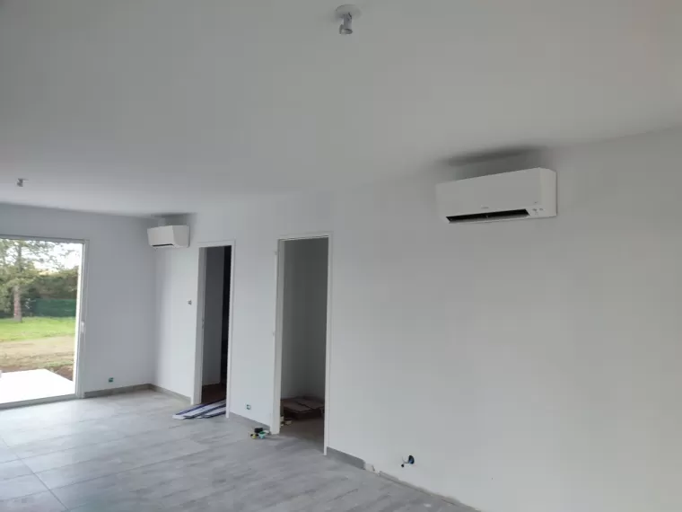 Mise en service d'une pompe à chaleur Daikin à Ancenis