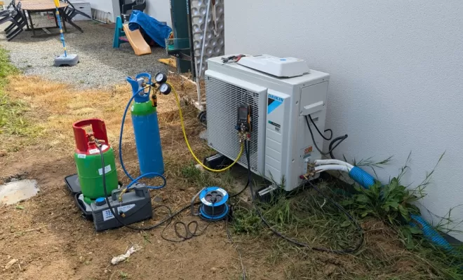 2P2C à réalisé un dépannage sur une pompe à chaleur Daikin vers Mauges sur Loire.