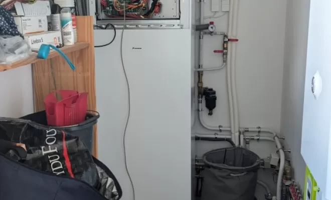 2P2C à réalisé un dépannage sur une pompe à chaleur Daikin vers Mauges sur Loire.
