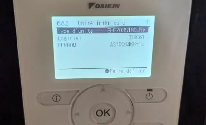 2P2C à réalisé l'entretien d'une pompe à chaleur Daikin à Chalonnes sur Loire.