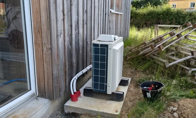 2P2C à réalisé la mise en service pompes à Chaleur Daikin vers Ligné.