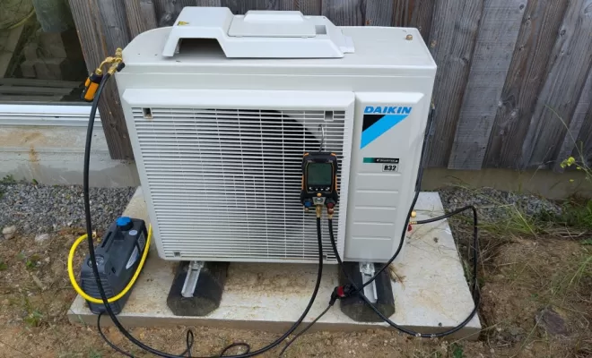 2P2C à réalisé la mise en service pompes à Chaleur Daikin vers Ligné.