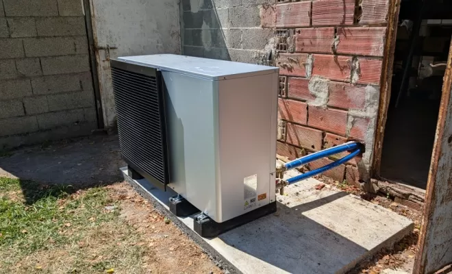 2P2C, Votre entreprise de pompe à chaleur a réalisée la mise en service d'une pompe à chaleur AIR/EAU de type monobloc de marque Daikin vers Chateaubriand.