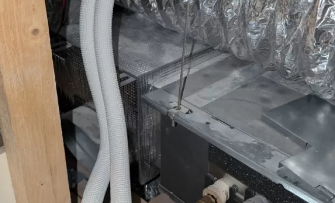 2P2C à réalisé la mise en service d'une pompe à chaleur Air/air de marque Daikin à Mauges sur Loire.